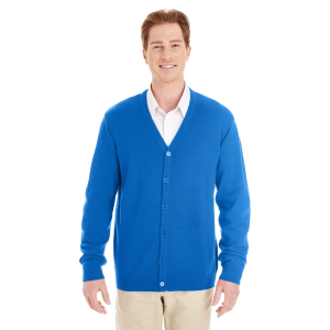 Harriton Men's Pilbloc™ V-Neck Button Cardigan Sweater