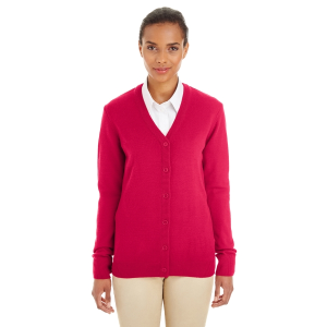 Harriton Ladies' Pilbloc™ V-Neck Button Cardigan Sweater