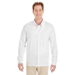 Harriton Men's Pilbloc™ V-Neck Button Cardigan Sweater